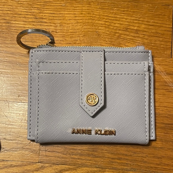 Anne Klein lavender grey Card Holder with Key Ring - Picture 1 of 3